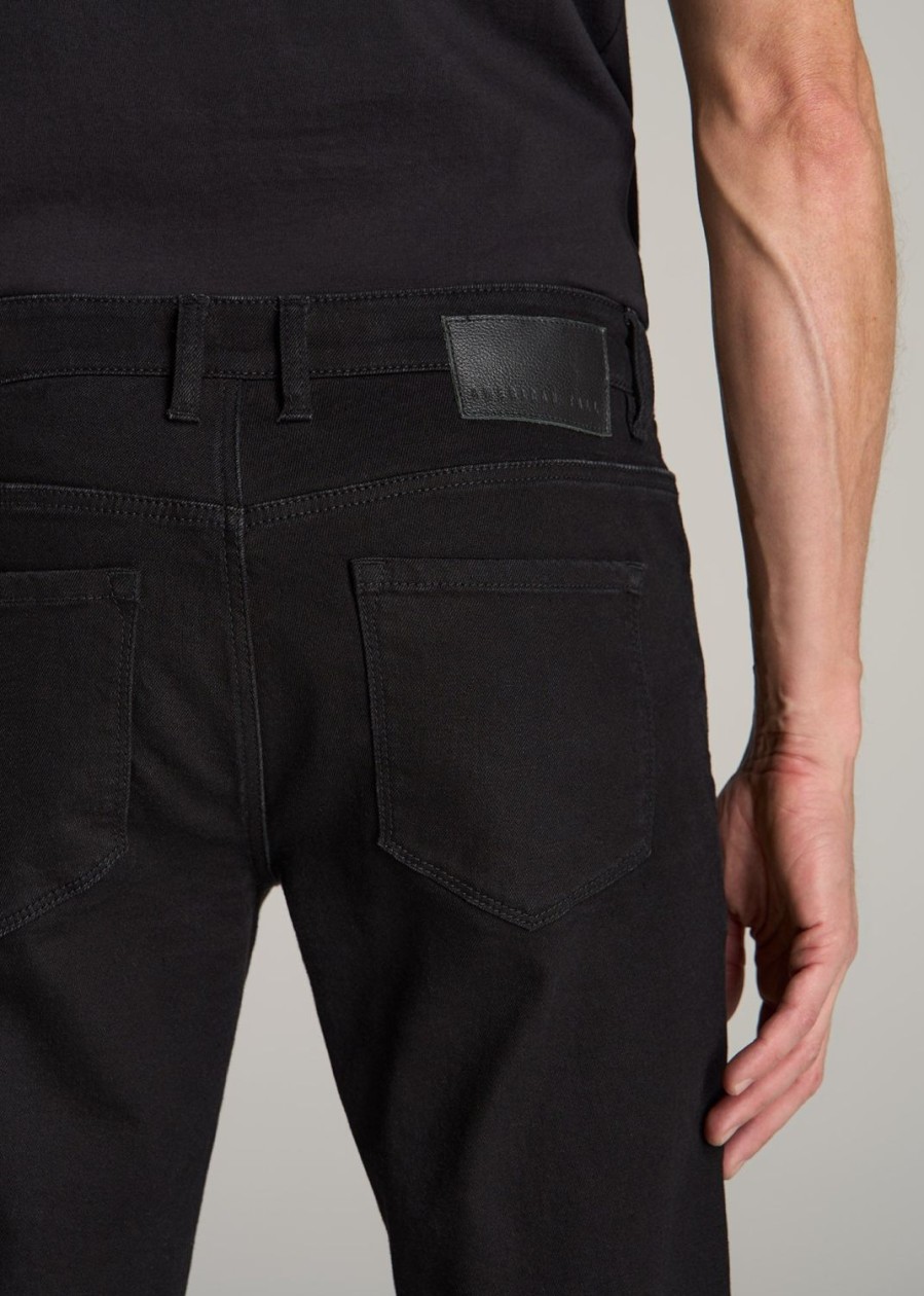 Men American Tall Jeans | Carman Tapered Jeans For Tall Men In True Black