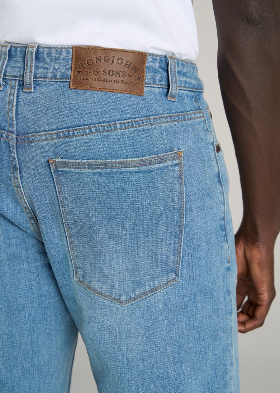 Men American Tall Jeans | Lj&S Straight Leg Jeans For Tall Men In Heritage Faded