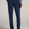 Men American Tall Blazers + Suit Separates | Tapered-Fit Stretch Dress Pants For Tall Men In Marine Navy