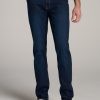 Men American Tall Jeans | Mason Semi-Relaxed Jeans For Tall Men In Blue Steel