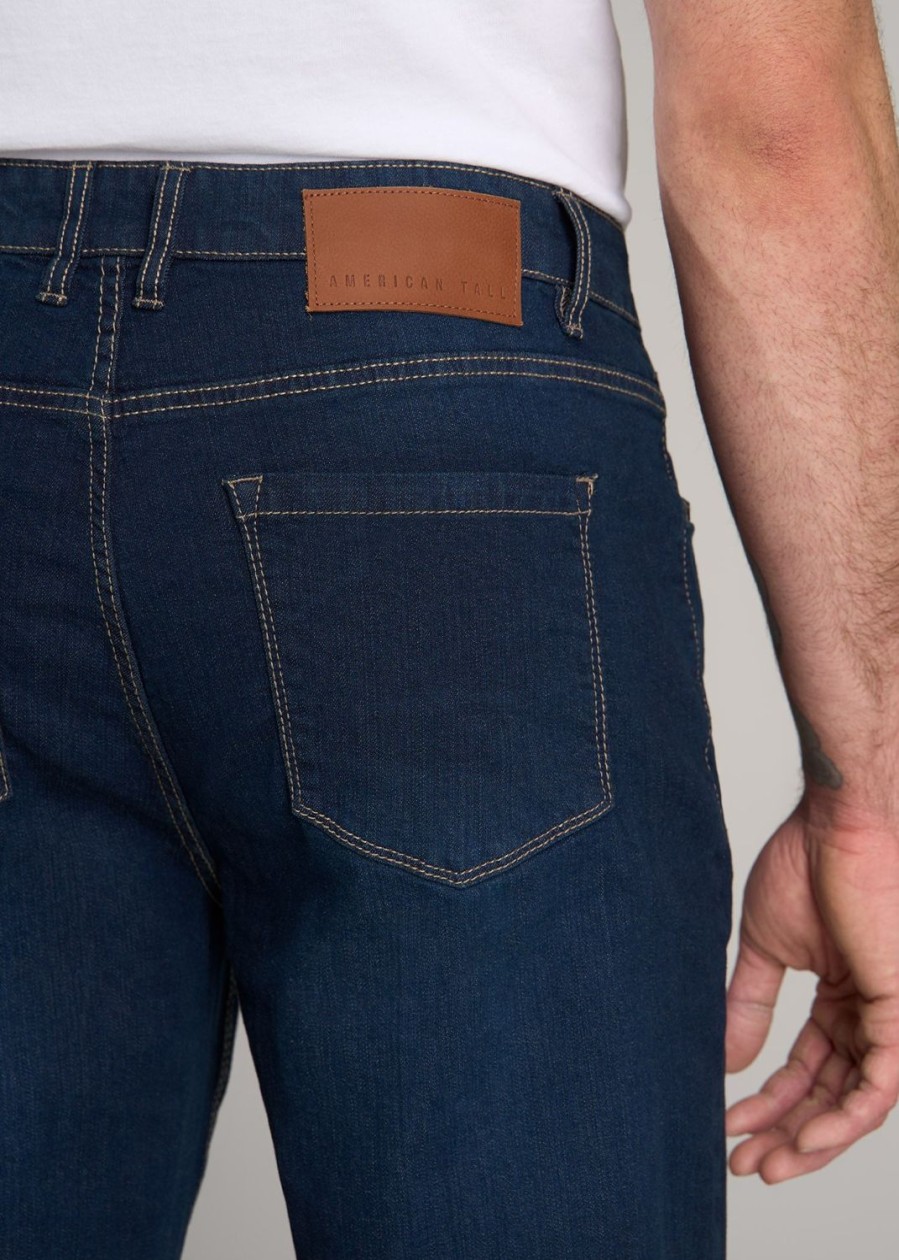 Men American Tall Jeans | Mason Semi-Relaxed Jeans For Tall Men In Blue Steel