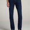 Men American Tall Jeans | Carman Tapered Fleeced Jeans For Tall Men In Rockies Blue