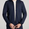 Men American Tall Jackets + Coats | A.T. Performance Light Weight Jacket In Tall Men'S Jacket Navy