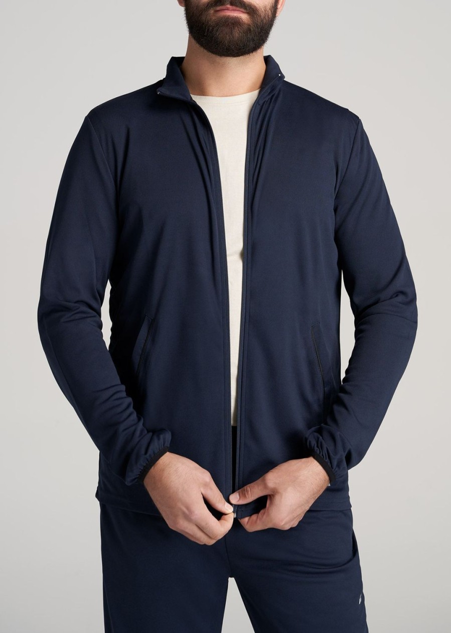 Men American Tall Jackets + Coats | A.T. Performance Light Weight Jacket In Tall Men'S Jacket Navy