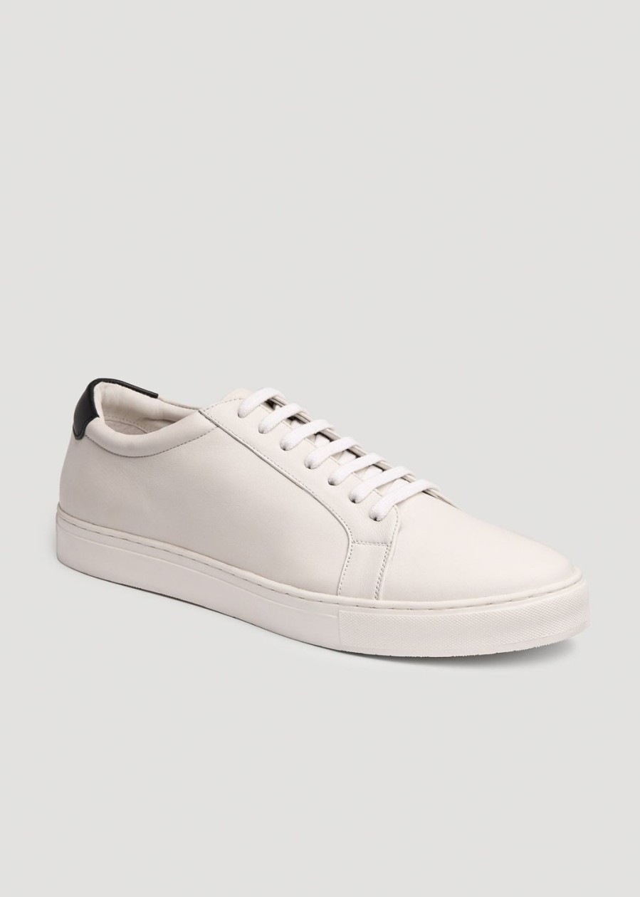 Men American Tall | Tall Men'S Cupsole Tennis Sneakers In White