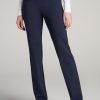 Women American Tall Pants + Trousers | Slim Straight Leg Dress Pants For Tall Women In Navy