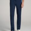 Men American Tall Pants + Chinos | Tapered-Fit Traveler Pants For Tall Men In Marine Navy