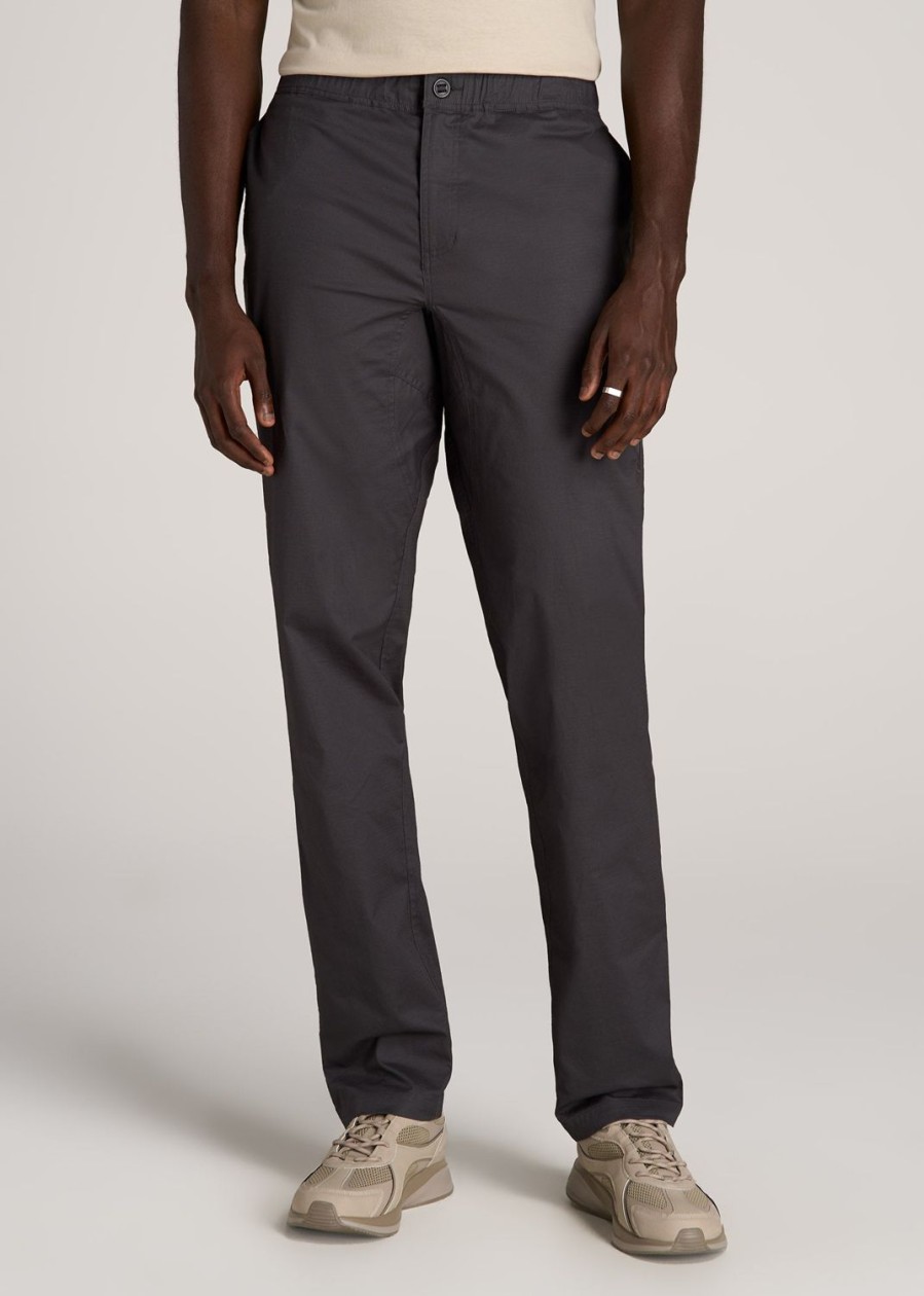 Men American Tall Pants + Chinos | Tapered-Fit Ripstop Pants For Tall Men In Iron Grey