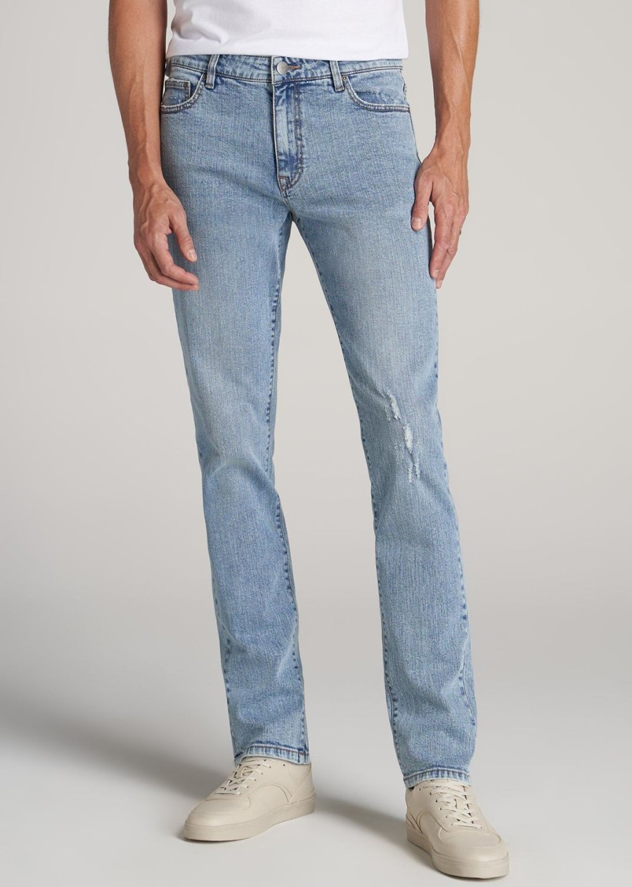 Men American Tall Jeans | Dylan Slim-Fit Jeans For Tall Men In Retro Blue