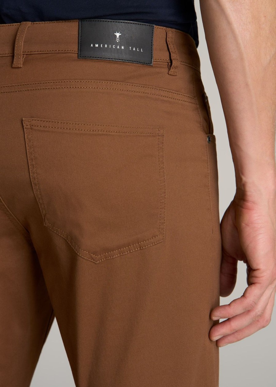 Men American Tall Pants + Chinos | Carman Tapered Fit Five-Pocket Pant Men'S In Nutshell