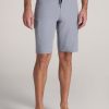 Men American Tall Shorts | Tall Board Shorts For Men In Harbour Grey Mix