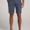 Men American Tall Shorts | Linen Shorts For Tall Men In Chambray Linen