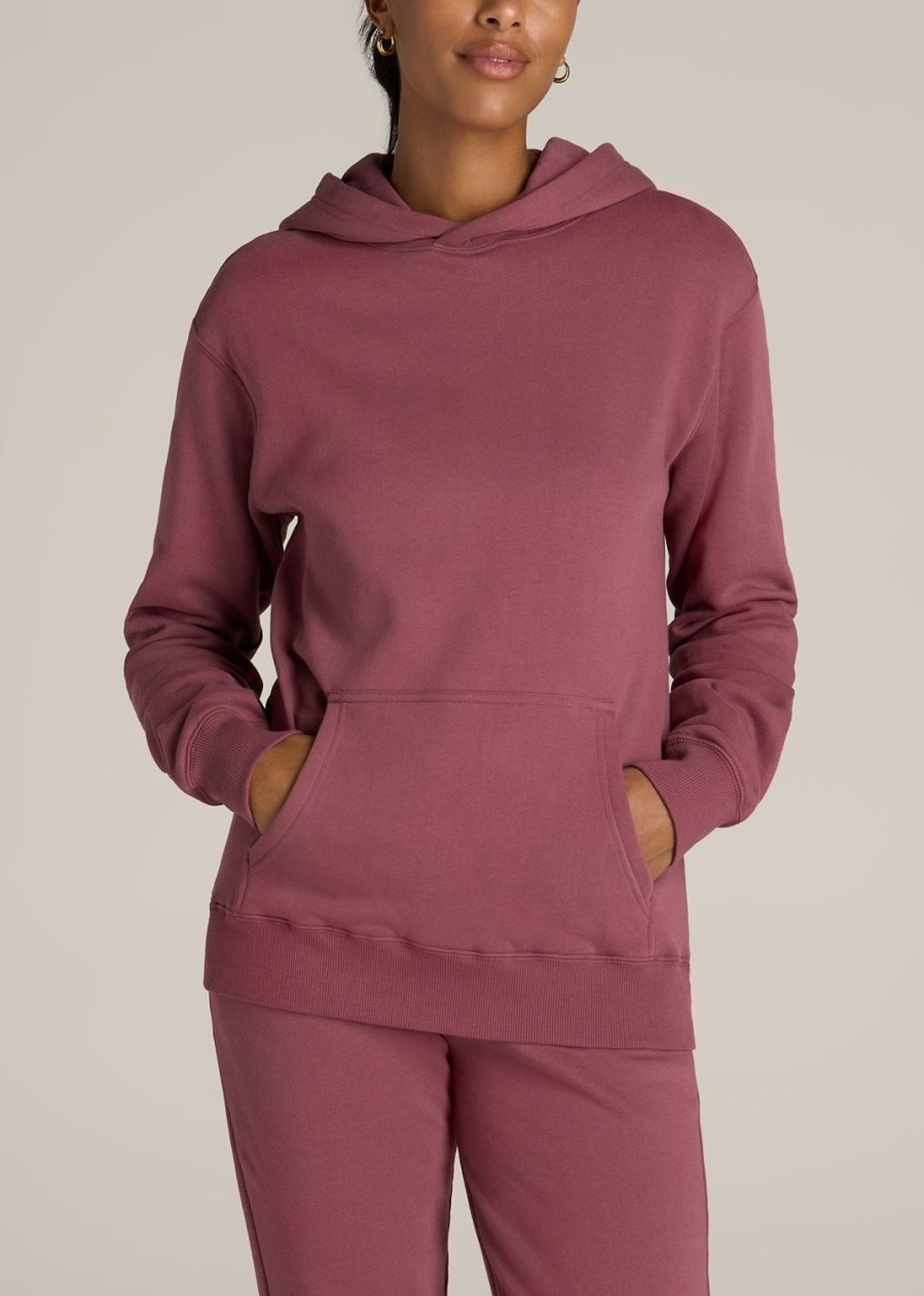 Women American Tall Hoodies + Sweatshirts | Wearever Fleece Relaxed Fit Women'S Tall Hoodie In Astro Dust