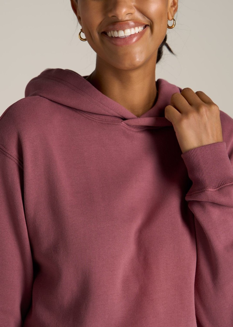 Women American Tall Hoodies + Sweatshirts | Wearever Fleece Relaxed Fit Women'S Tall Hoodie In Astro Dust