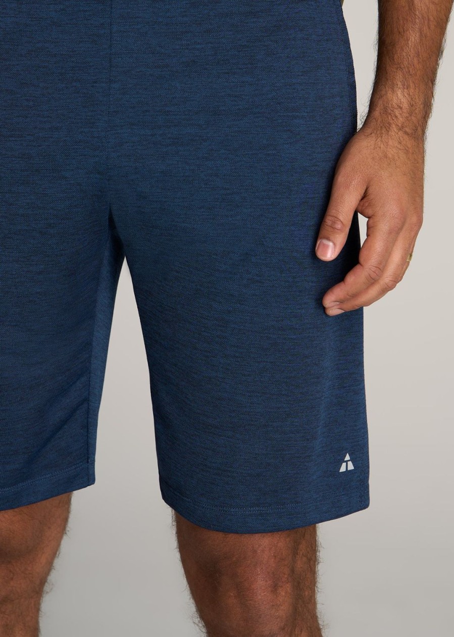 Men American Tall Shorts | A.T. Performance Engineered Athletic Shorts For Tall Men In Navy Mix