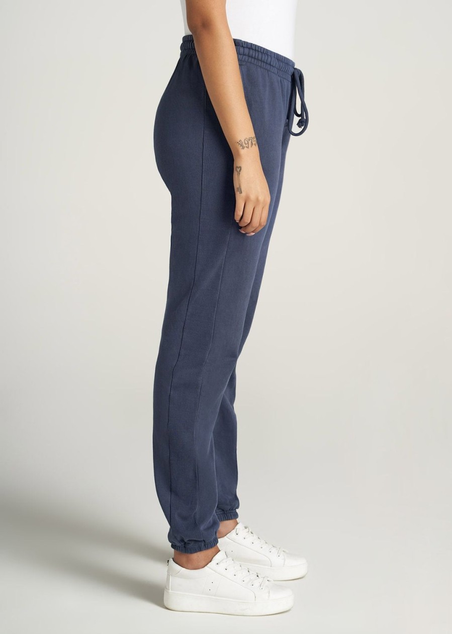 Women American Tall Athletic Pants | Wearever Fleece Regular Fit Women'S Tall Sweatpants In Navy