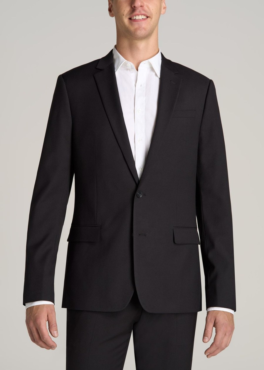 Men American Tall Jackets + Coats | Suit Jacket For Tall Men In Black