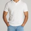 Men American Tall Polos | Slub Men'S Tall Polo Shirt In Ecru