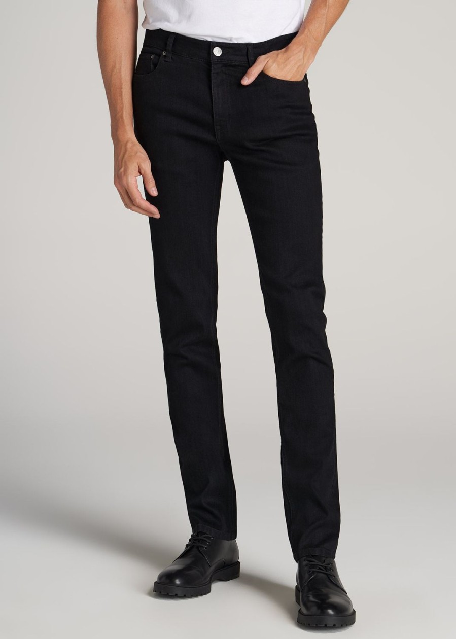 Men American Tall Jeans | Dylan Slim-Fit Jeans For Tall Men In Black