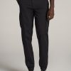 Men American Tall Pants + Chinos | Tapered-Fit Stretch Cotton Cargo Jogger Pants For Tall Men In Black