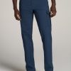 Men American Tall Pants + Chinos | Stretch Twill Slim-Fit Cargo Pants For Tall Men In Marine Navy