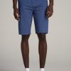 Men American Tall Shorts | Chino Shorts For Tall Men In Steel Blue