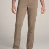 Men American Tall Pants + Chinos | Everyday Comfort 5-Pocket Tapered-Fit Pant For Tall Men In Dark Sand