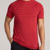 Men American Tall Tees + Tanks | A.T. Performance Modern-Fit Crewneck Raglan Short Sleeve T-Shirt For Tall Men In Red Heather