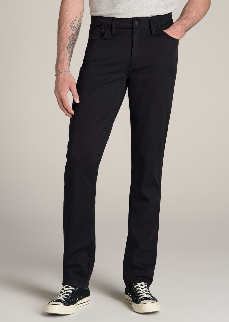 Men American Tall Pants + Chinos | Everyday Comfort 5-Pocket Tapered-Fit Pant For Tall Men In Black