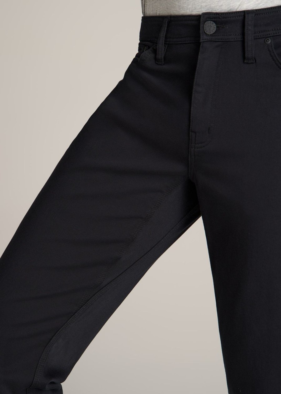 Men American Tall Pants + Chinos | Everyday Comfort 5-Pocket Tapered-Fit Pant For Tall Men In Black