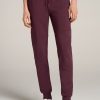 Men American Tall Athletic Pants | Wearever Fleece Joggers For Tall Men In Maroon