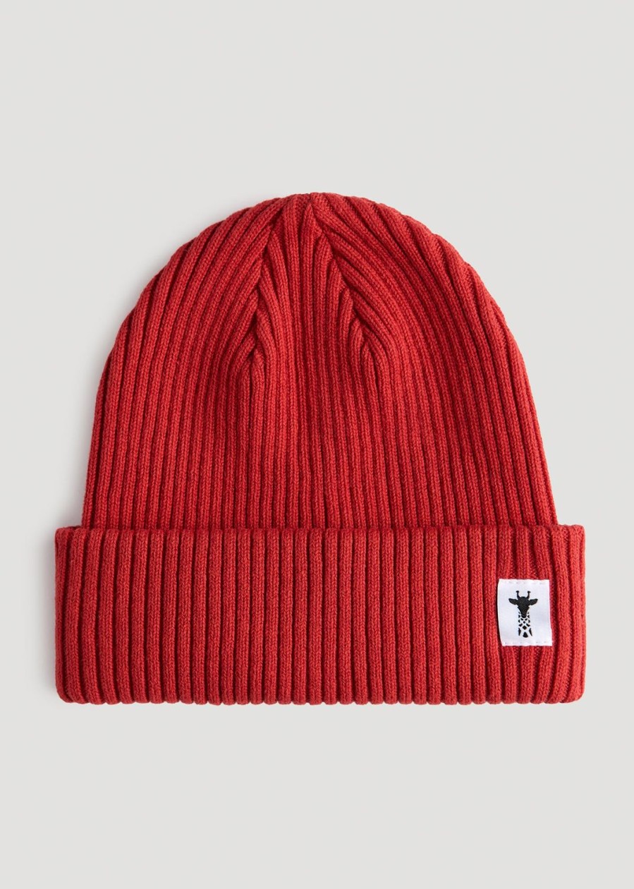 Men American Tall Other Accessories | Cotton Beanie In Red