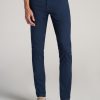 Men American Tall Pants + Chinos | Carman Tapered Fit Five Pocket Pants For Tall Men In Marine Navy