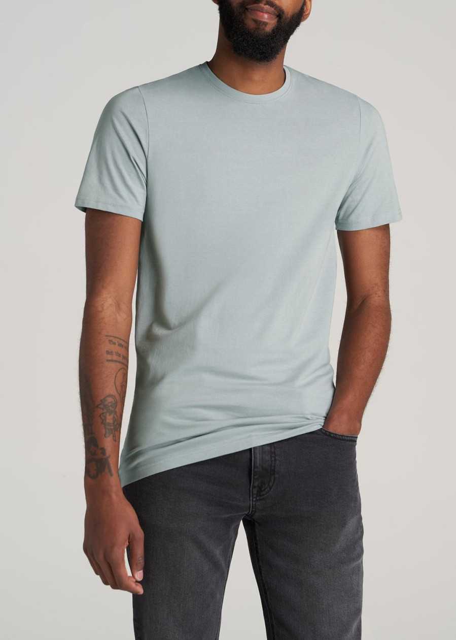 Men American Tall Tees + Tanks | The Everyday Regular-Fit Crewneck Tall Men'S T-Shirt In Quarry Grey