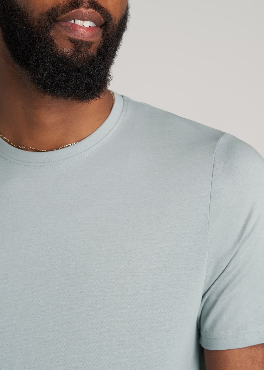 Men American Tall Tees + Tanks | The Everyday Regular-Fit Crewneck Tall Men'S T-Shirt In Quarry Grey