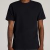 Men American Tall Tees + Tanks | Lj&S Heavyweight Relaxed-Fit Tall Tee In Vintage Black