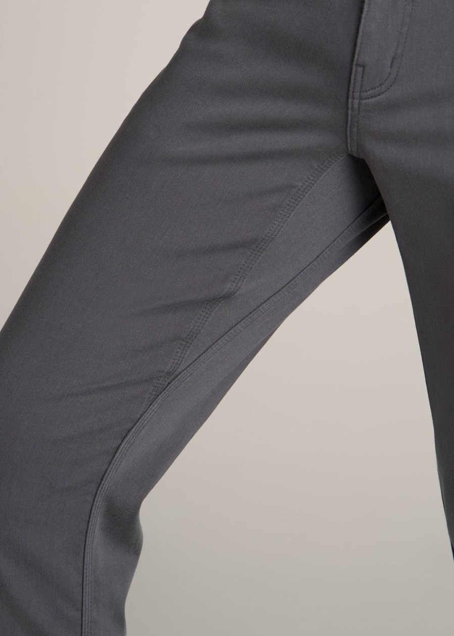 Men American Tall Pants + Chinos | Everyday Comfort 5-Pocket Tapered-Fit Pant For Tall Men In Iron Grey