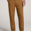 Men American Tall Pants + Chinos | Lj&S Stretch Canvas Regular-Fit Carpenter'S Pants For Tall Men In Dusty Brown