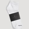 Men American Tall Socks | Men'S Athletic Low Ankle Socks (X-Large Size: 13-15) | White 3 Pack