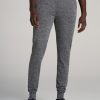 Men American Tall Athletic Pants | A.T. Performance Engineered Joggers For Tall Men In Grey Mix