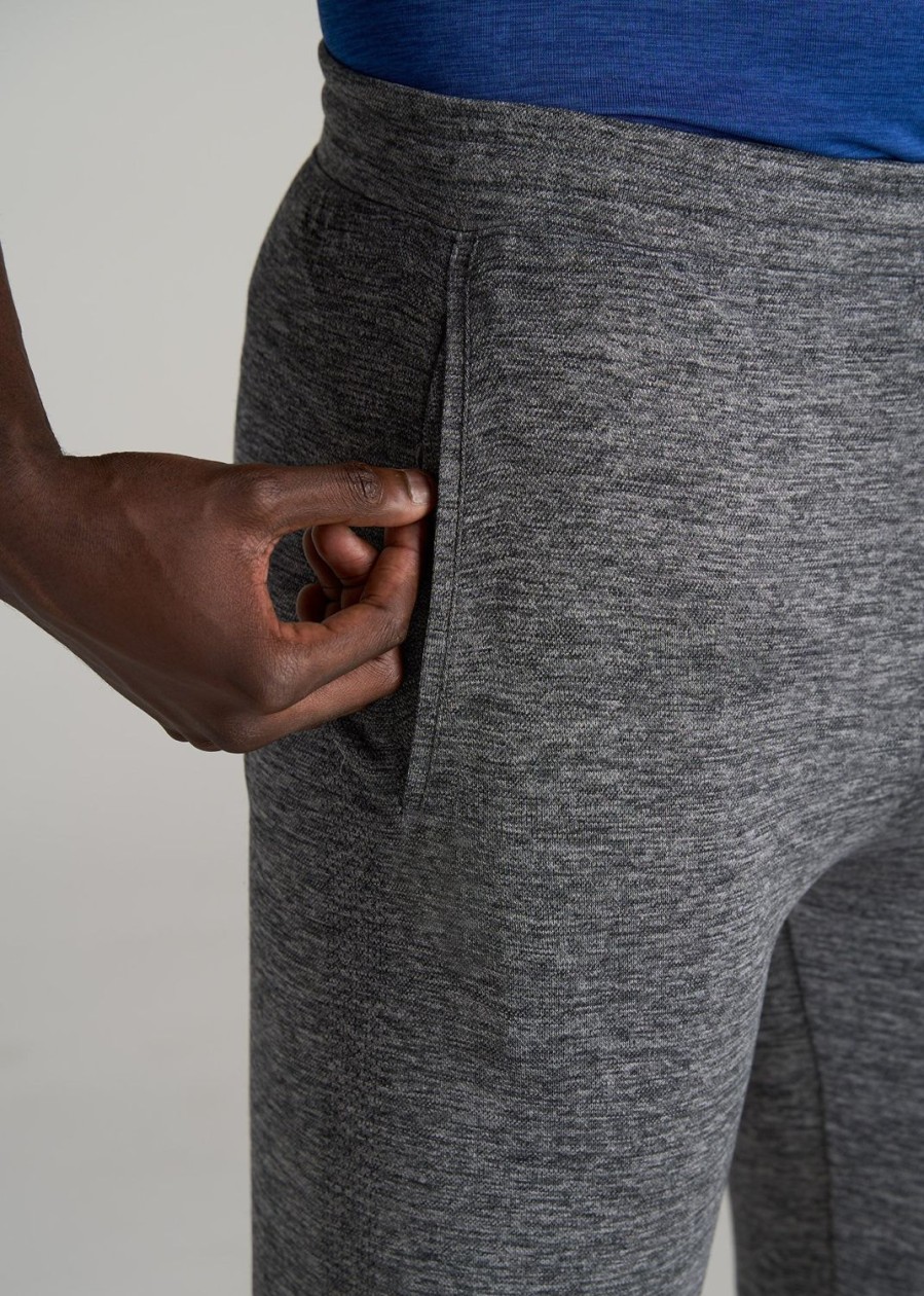 Men American Tall Athletic Pants | A.T. Performance Engineered Joggers For Tall Men In Grey Mix