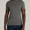 Men American Tall Tees + Tanks | The Essential Slim-Fit Crewneck Men'S Tall Tees In Spring Olive