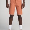 Men American Tall Shorts | Lj&S Tall Deck Shorts For Men In Vintage Burnt Orange