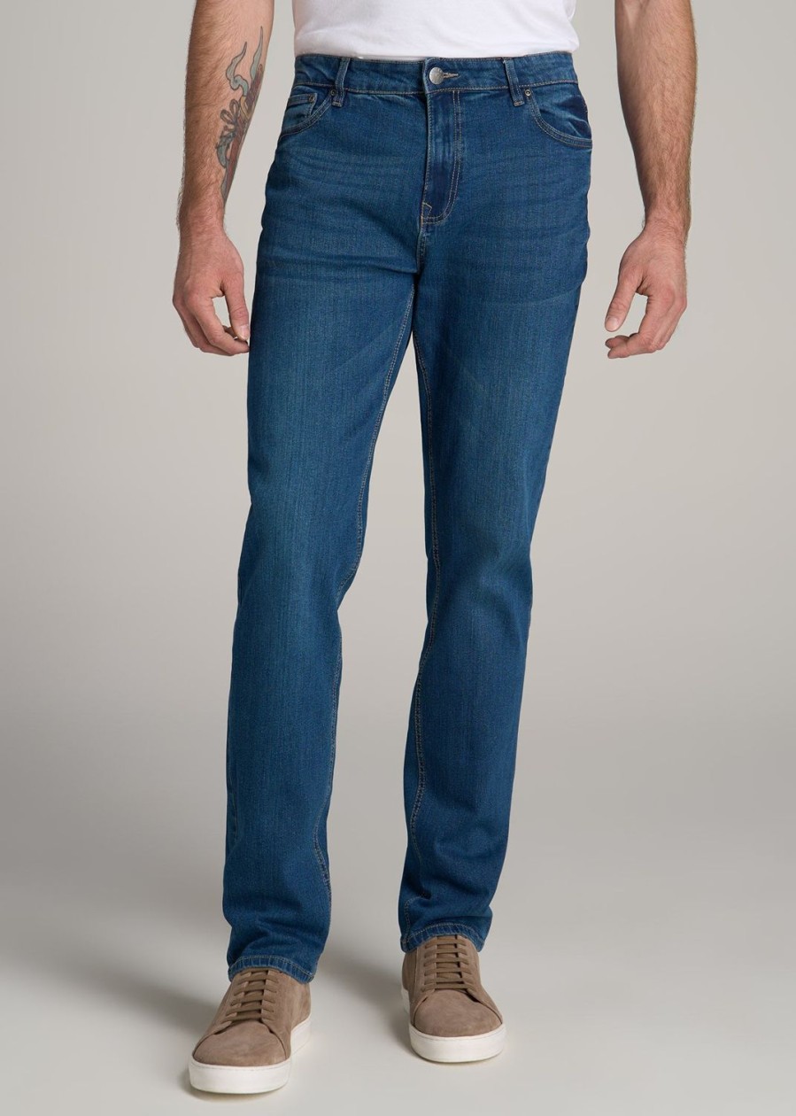 Men American Tall Jeans | Mason Semi-Relaxed Jeans For Tall Men In Signature Fade