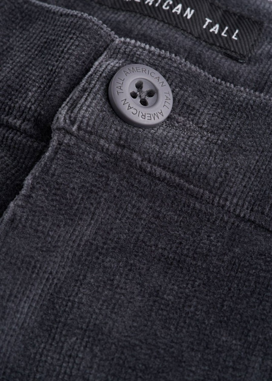 Men American Tall Pants + Chinos | Straight-Leg Stretch Corduroy Pants For Tall Men In Iron Grey