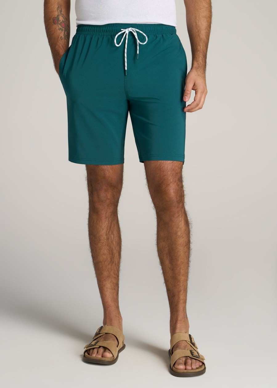 Men American Tall Shorts | Swim Shorts For Tall Men In Dark Teal