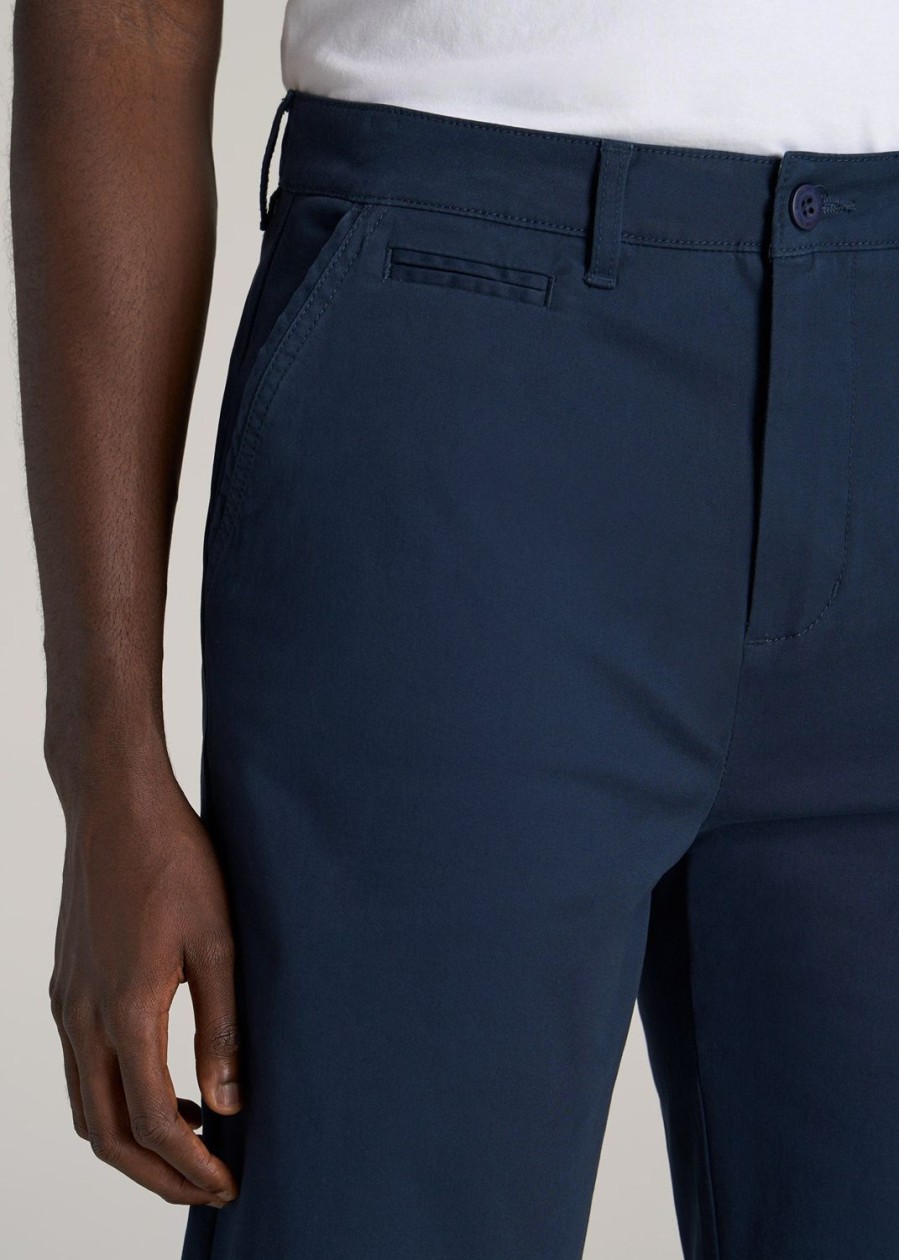 Men American Tall Shorts | Chino Shorts For Tall Men In Marine Navy