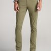 Men American Tall Pants + Chinos | Carman Tapered Fit Five Pocket Pants For Tall Men In Fatigue Green