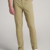 Men American Tall Pants + Chinos | Tapered-Fit Traveler Pants For Tall Men In Tan