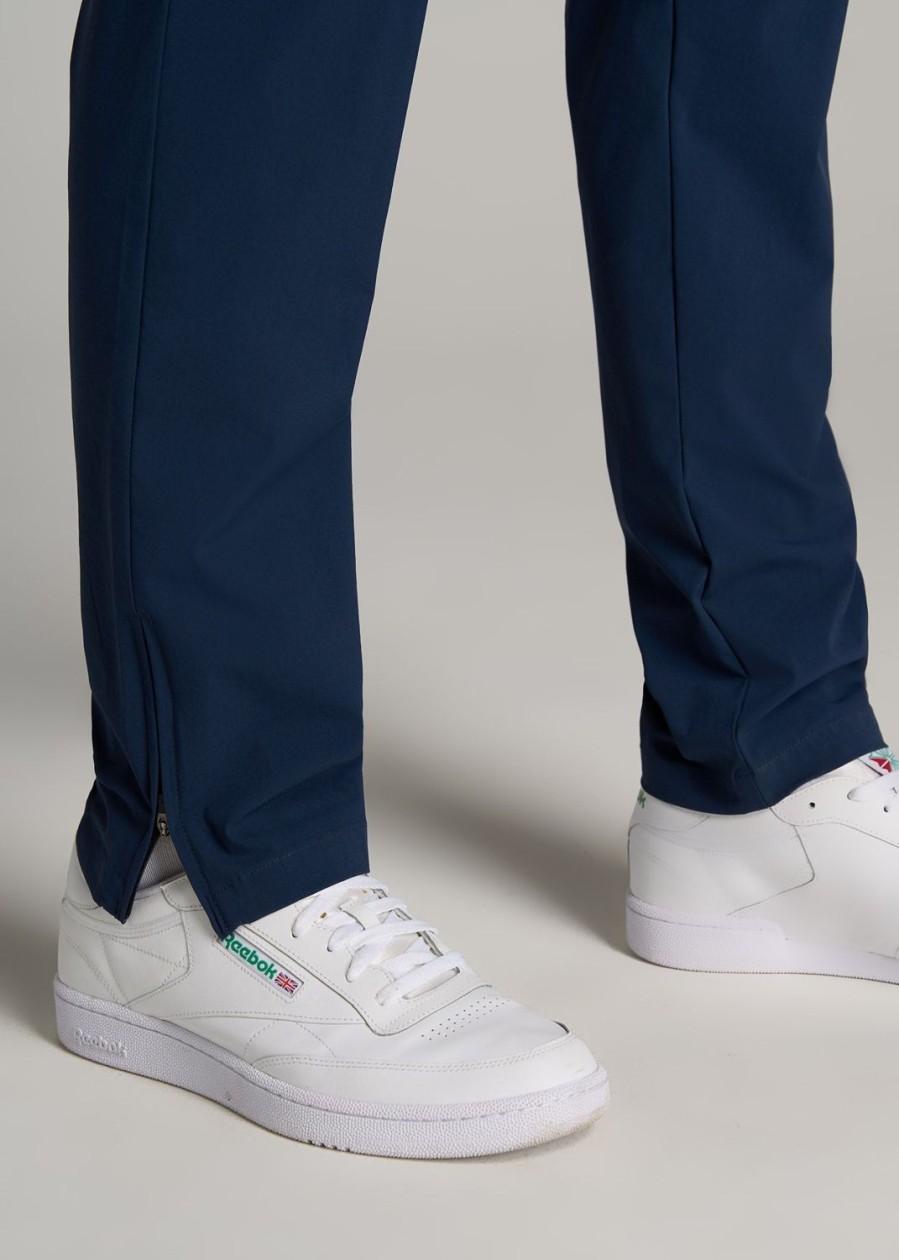 Men American Tall Pants + Chinos | Performance Tapered-Fit Chino Pants For Tall Men In Marine Navy